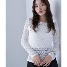 ナチュラルビューティーベーシック(NATURAL BEAUTY BASIC)のストレッチレーストップス