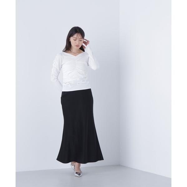 NATURAL BEAUTY BASIC フラワーシフォンフレアスカート NATURAL BEAUTY BASIC｜フラワーシフォンフレアスカート