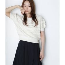 柄編みドルマンニット