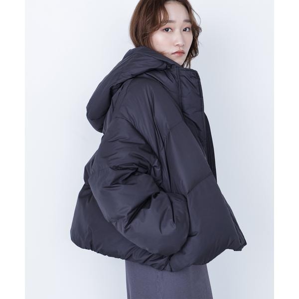 新春に☆ビューティーベーシック！ダウン付き素敵な水色コート NATURAL BEAUTY BASIC - 30日限定☆最終価格☆新春に