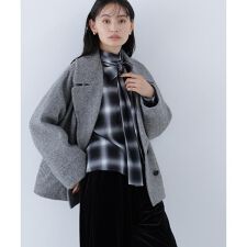 ナチュラルビューティーベーシック(NATURAL BEAUTY BASIC)のウーリーフォルムハーフコート