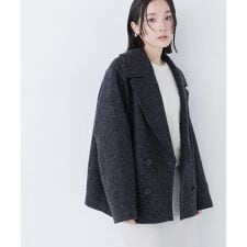 ナチュラルビューティーベーシック(NATURAL BEAUTY BASIC)のウーリーフォルムハーフコート