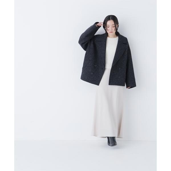 NATURAL BEAUTY BASIC ウーリーフォルムハーフコート　S NATURAL BEAUTY BASIC｜ウーリーフォルムハーフコート | Rakuten