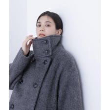 スタンドネックシャギーミディコート | ナチュラルビューティー 