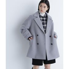 ナチュラルビューティーベーシック(NATURAL BEAUTY BASIC)のダブルブレストフォルムミドルコート