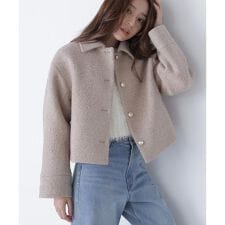 ナチュラルビューティーベーシック(NATURAL BEAUTY BASIC)のステンカラーショートブルゾン