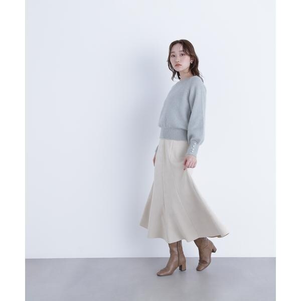 フェイクスエードシリーズ マーメイドスカート | ナチュラル