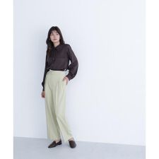 くびれ仕込みベルテッドパンツ