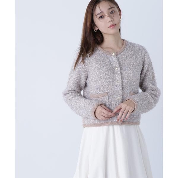ラメツイードニットジャケット | ナチュラルビューティーベーシック