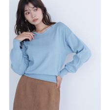 総針ベーシックシリーズ ニュアンスVネックニット