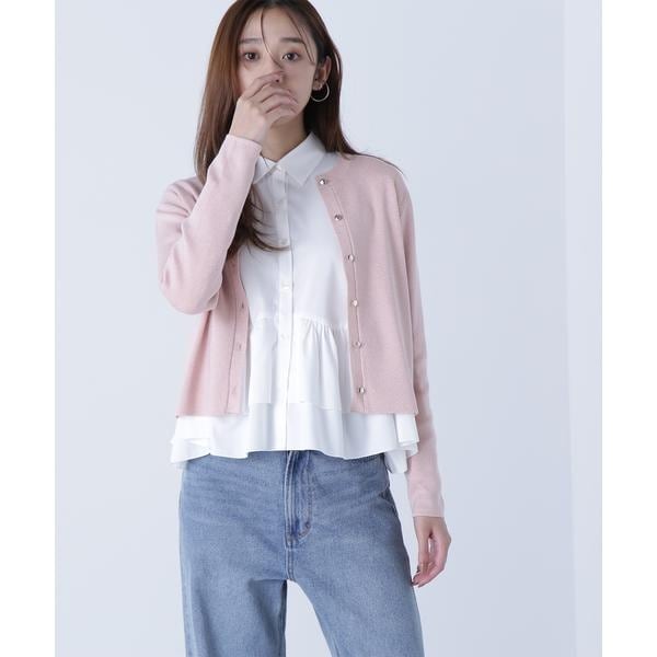 リンクスペプラムカーディガン 24AW | ナチュラルビューティー