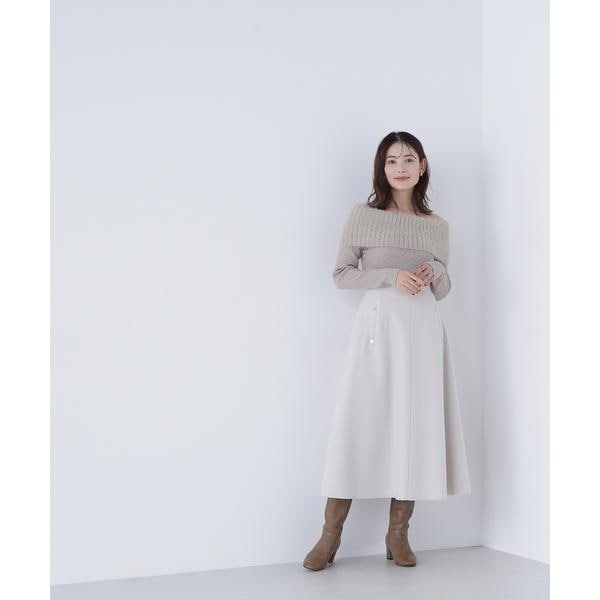 ロゼットリーフジャガードスカート | ナチュラルビューティー