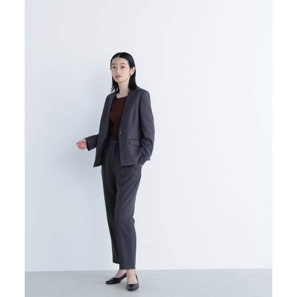 シャークスキン SETUP テーパードパンツ 24AW | ナチュラル