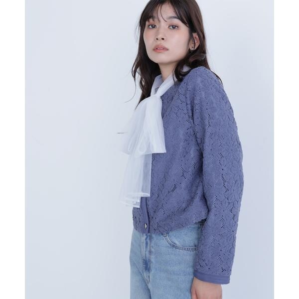【今週末までの出品(4/12)】ナチュラルビューティーベーシック　レースブルゾン レースブルゾン｜ナチュラルビューティーベーシックの通販｜&mall