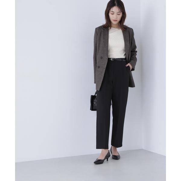 ウーステッドライクツイルセットアップ＞テーパードパンツ