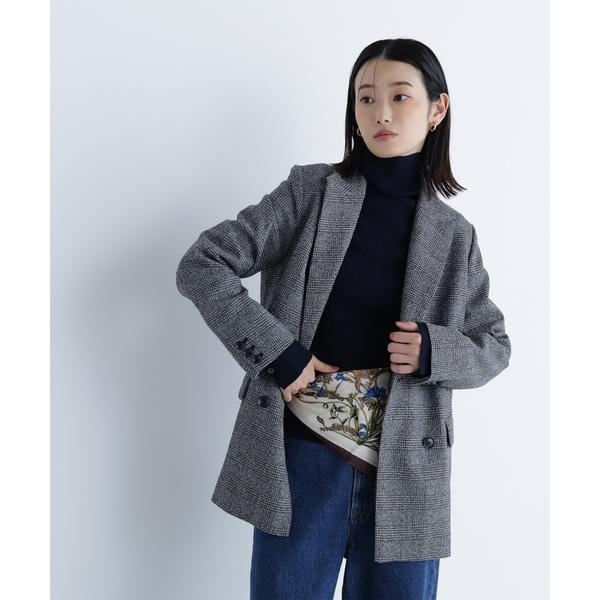 ダブルブレストフォルムミドルコート 24AW | ナチュラル