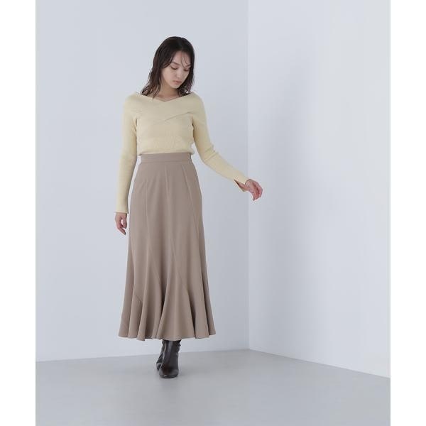 ロゼットリーフジャガードスカート | ナチュラルビューティー