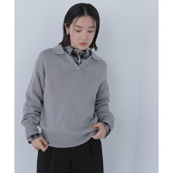 スキッパーポロニット | ナチュラルビューティーベーシック(NATURAL