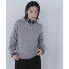 スキッパーポロニット