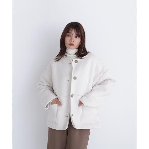 リバーシブルフェイクスウェードコート | ナチュラルビューティー