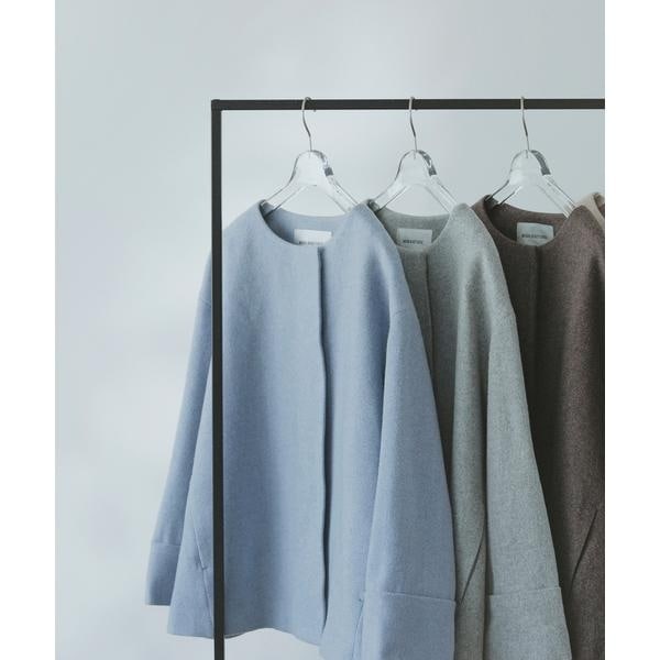 Natural Beaty Basic カシミヤブレンドハーフコート カシミヤブレンドハーフコート | ナチュラルビューティー