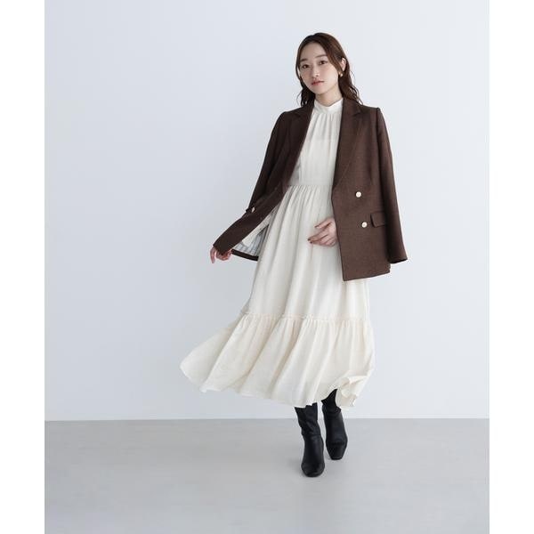 【美品】 NATURAL BEAUTY BASICベージュ セットアップ L&M ナチュラルビューティーベーシック NATURAL BEAUTY BASIC