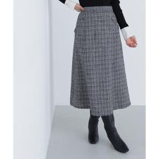 ツイードフレアスカート