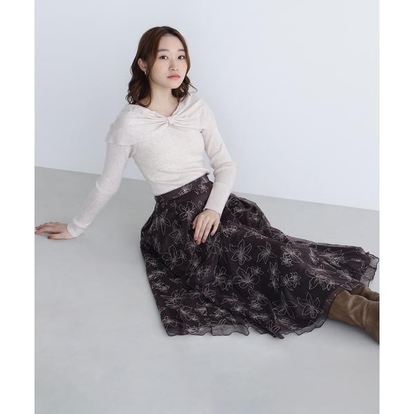 シアーボリュームフレアスカート | ナチュラルビューティーベーシック