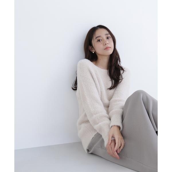 未使用品 ROSE BUD ベア切替えオールインワン フェザーニット 未使用品 ROSE BUD ベア切替えオールインワン フェザーニット