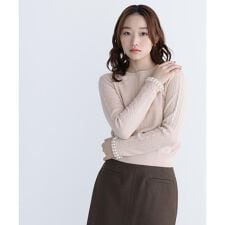 ナチュラルビューティーベーシック(NATURAL BEAUTY BASIC)のパールブレスレットニット