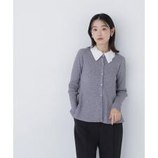 ナチュラルビューティーベーシック(NATURAL BEAUTY BASIC)の2wayカラーペプラムニット