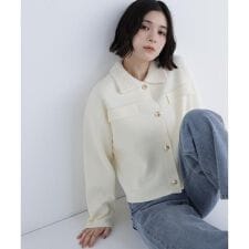 ナチュラルビューティーベーシック(NATURAL BEAUTY BASIC)のループカラーニットジャケット
