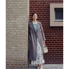 プリントヘム切替マーメイドスカート