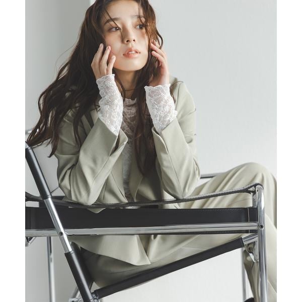 レースハイネックカットソー | ナチュラルビューティーベーシック