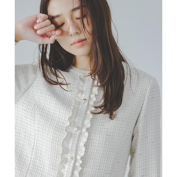 ノーカラーツイードジャケット 24AW | ナチュラルビューティー