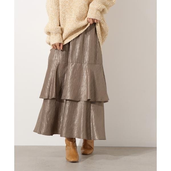 ランダ（RANDA）/＜25秋冬新作＞3Dフラワーティアードスカート 25秋冬新作＞3Dフラワーティアードスカート | ランダ(RANDA) | マルイ