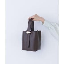 メタルオーナメント2wayバケットバッグ