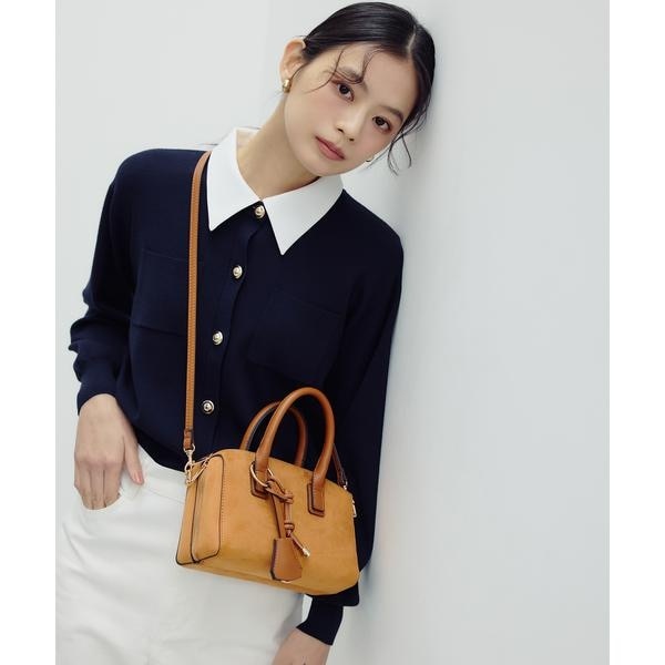 2wayカラーニットカーディガン