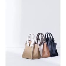 リボンハンドルトートバッグ