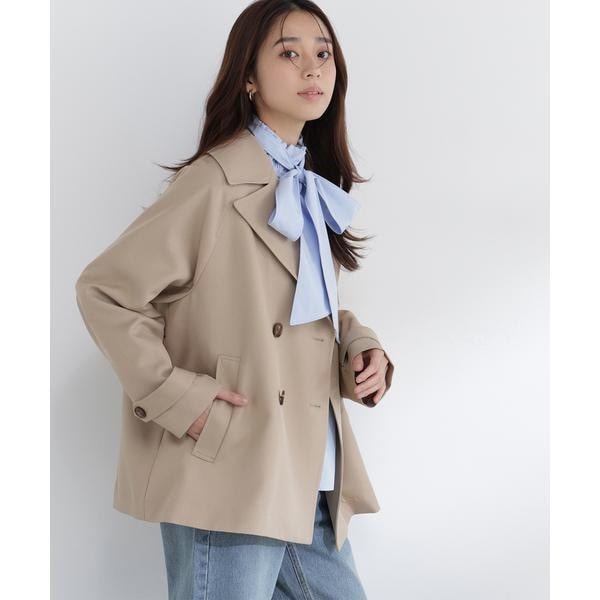 新品未使用 イエナ ハーフトレンチコート ハーフトレンチコート | ナチュラルビューティーベーシック(NATURAL