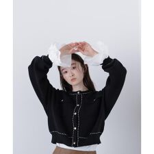 〈N.〉ステッチニットジャケット