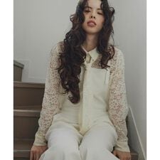 〈N.〉レースボウタイブラウス