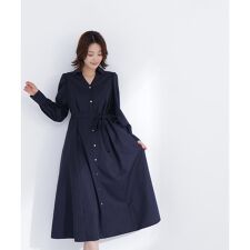 リボンベルテッドシャツワンピース