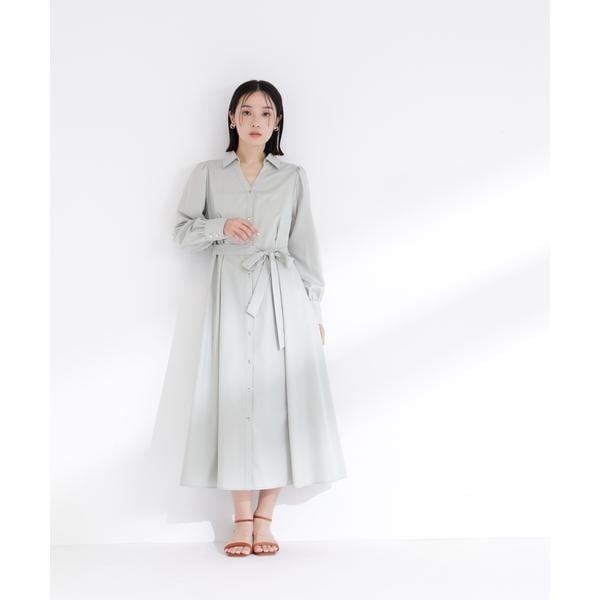 キーネックベルテッドジャンスカ | ナチュラルビューティーベーシック キーネックベルテッドジャンスカ | ナチュラルビューティーベーシック