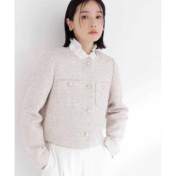 ツイードノーカラージャケット