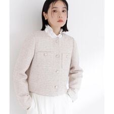 ツイードノーカラージャケット