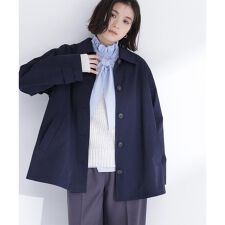 ステンカラーハーフコート