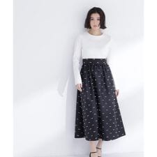 リボンジャガードドッキングワンピース