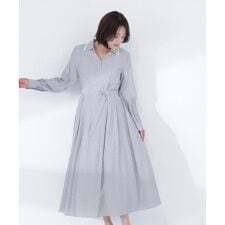 ダブルカラーシャツワンピース