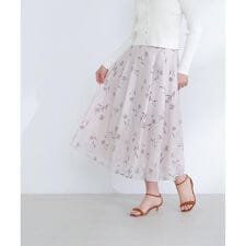 フラワープリントフレアスカート